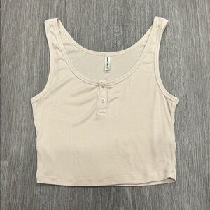 Sunday Best Light Pink Ribbed Top Size XS